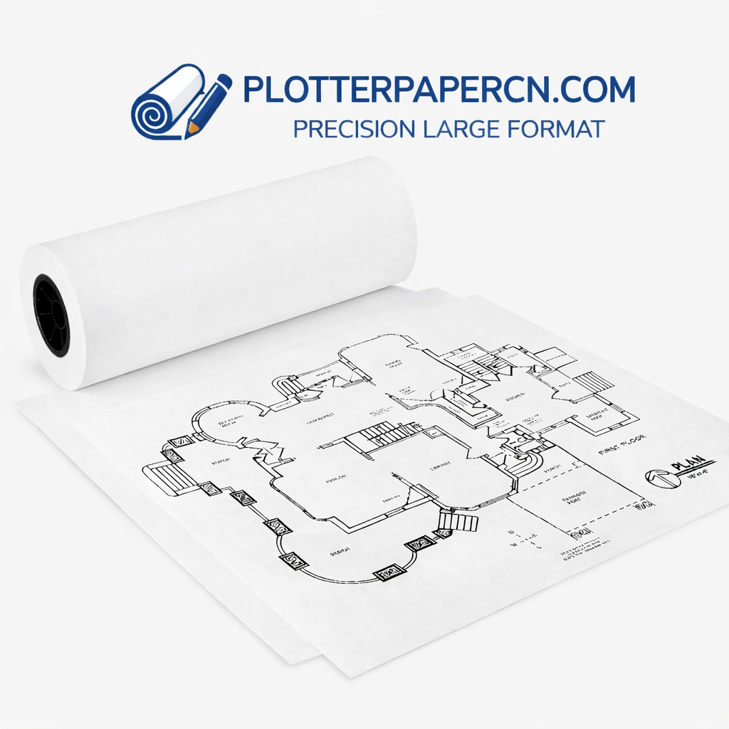 Premium 80gsm (20lb) Uncoated Bond Plotter Paper Rolls