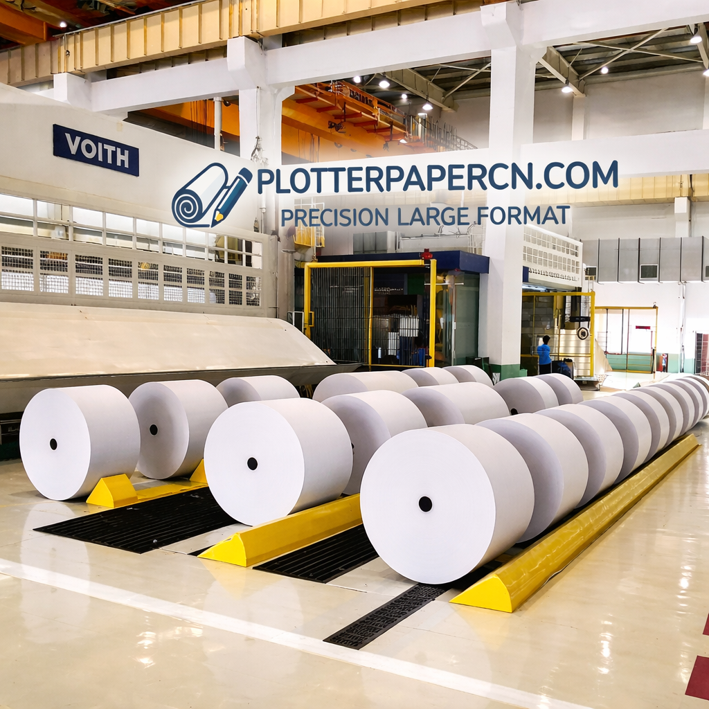 Premium 80gsm (21lb) Matte Coated Bond Plotter Paper Rolls