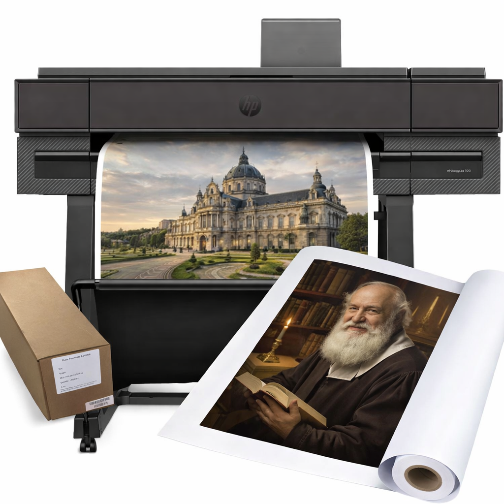 Premium 113gsm (30lb) Matte Coated Bond Plotter Paper Rolls